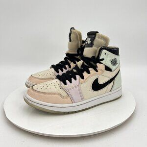 Nike Air Jordan 1 Zoom CMFT Women 5 UK 2.5 CT0979-101 Gray Khaki Olive Shoes